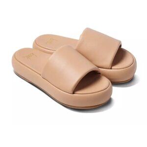 $300 BEEK Trumpeter Leather Platform Sandal BEACH PLATFORM PUFF 8 (DB7)